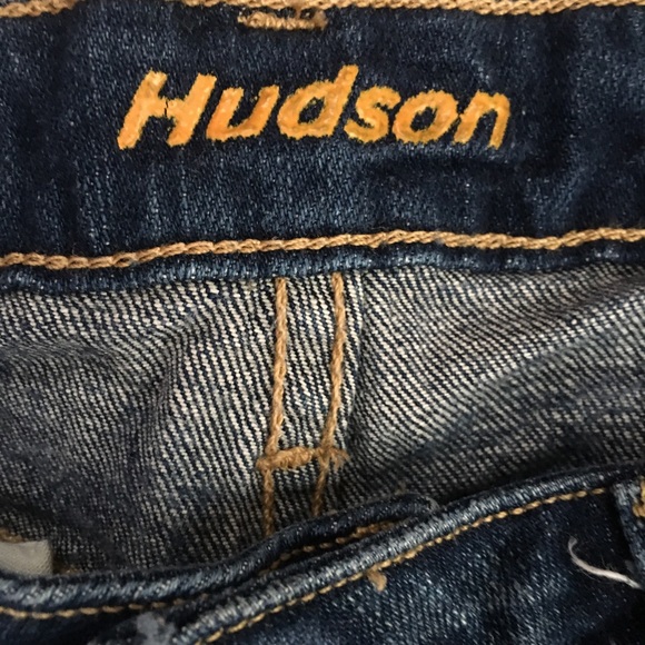 Hudson Distressed Boot-Cut Denim Jeans - Picture 5 of 8